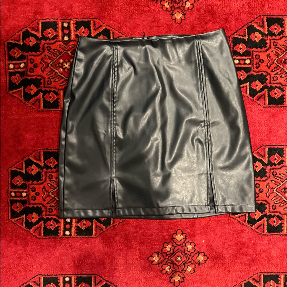 Black Leather Skirt